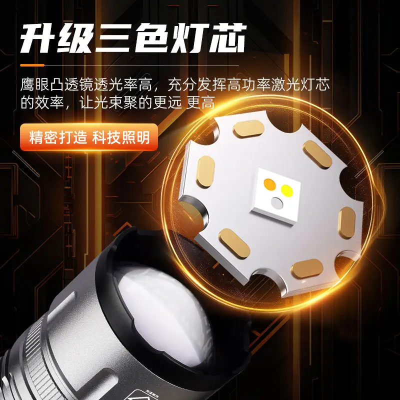 Rechargeable Flashlight with Strong Light & Long Battery Life