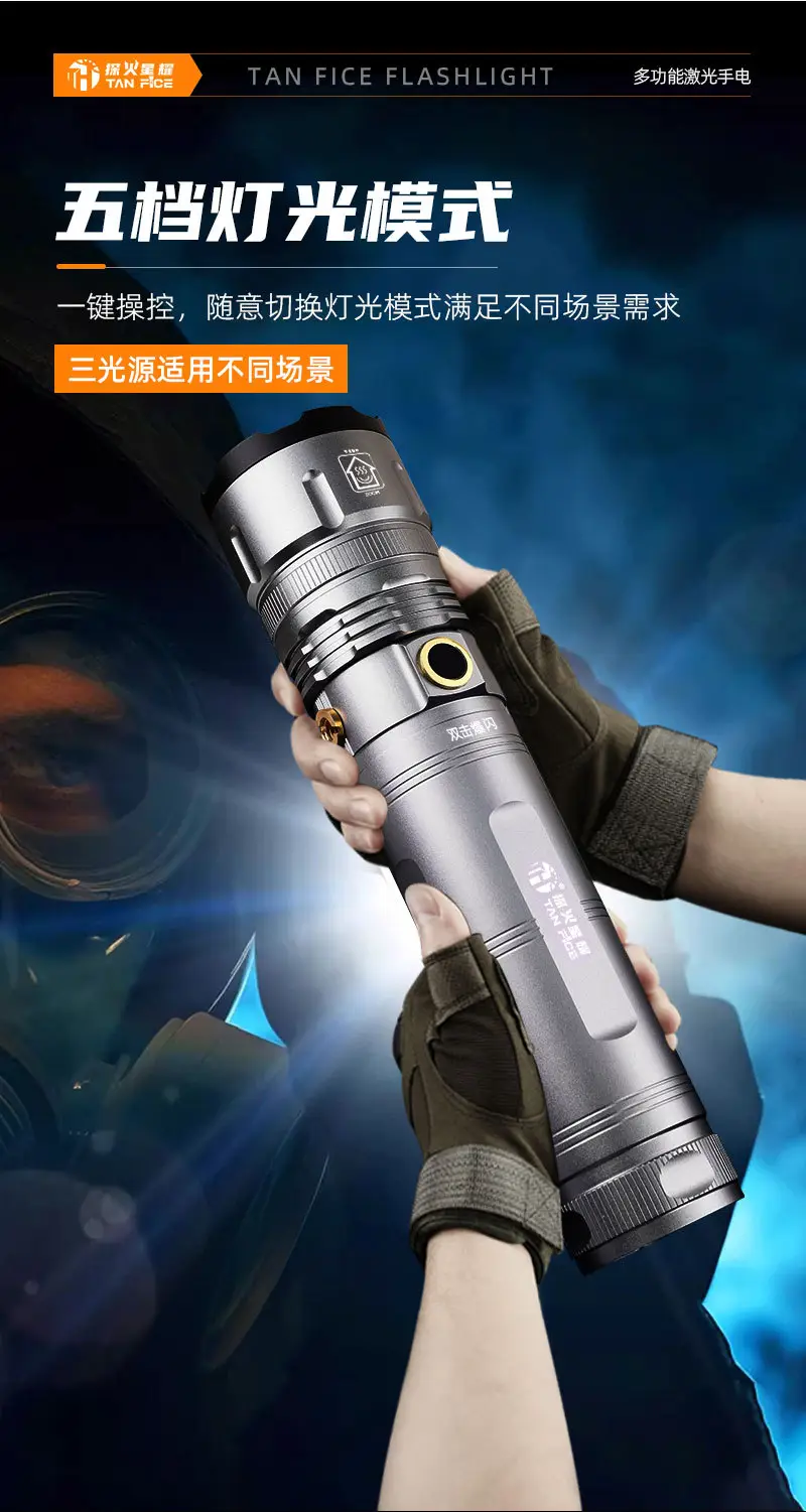 Rechargeable Flashlight with Strong Light & Long Battery Life — feature 12