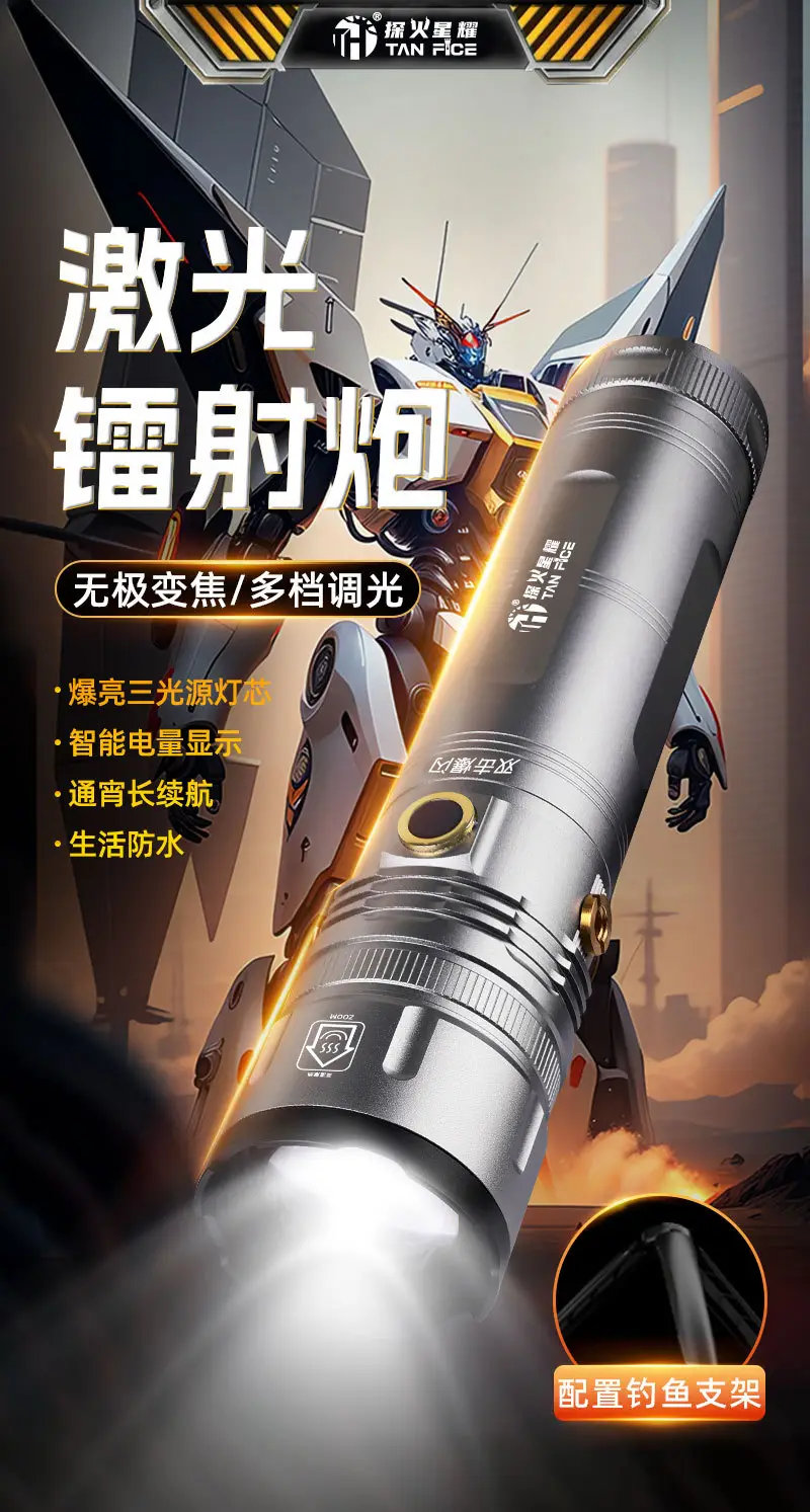 Rechargeable Flashlight with Strong Light & Long Battery Life — feature 4