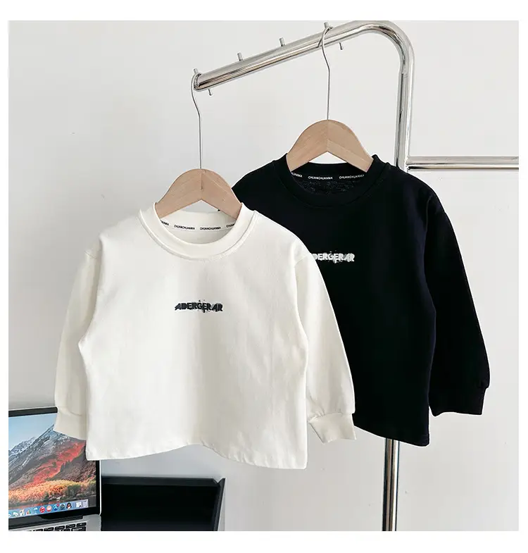 White Korean Letter T-Shirt for Boys Autumn β feature 15