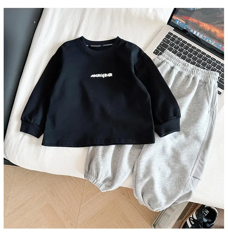 White Korean Letter T-Shirt for Boys Autumn β feature 17