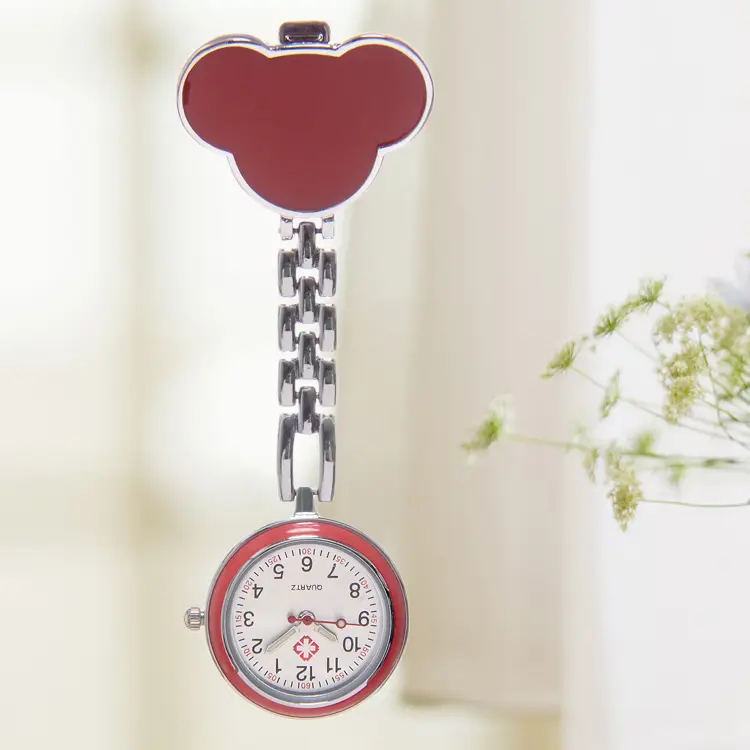 Blue Mickey Nurse Hanging Watch with Chain - Image 3