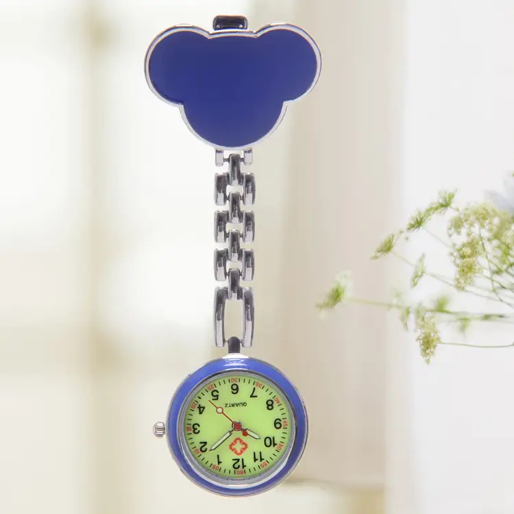 Blue Mickey Nurse Hanging Watch with Chain - Image 8