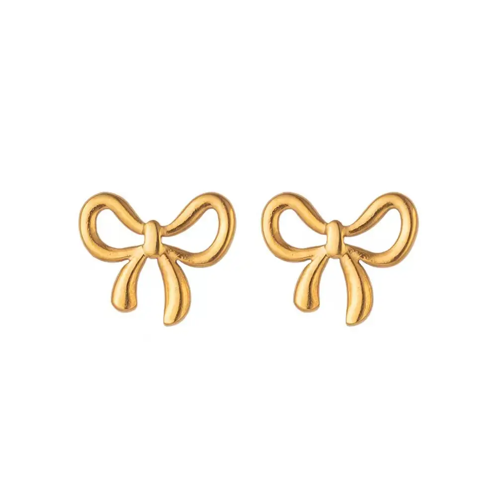 Gold Bow Tie Clavicle Necklace for Women - Image 12