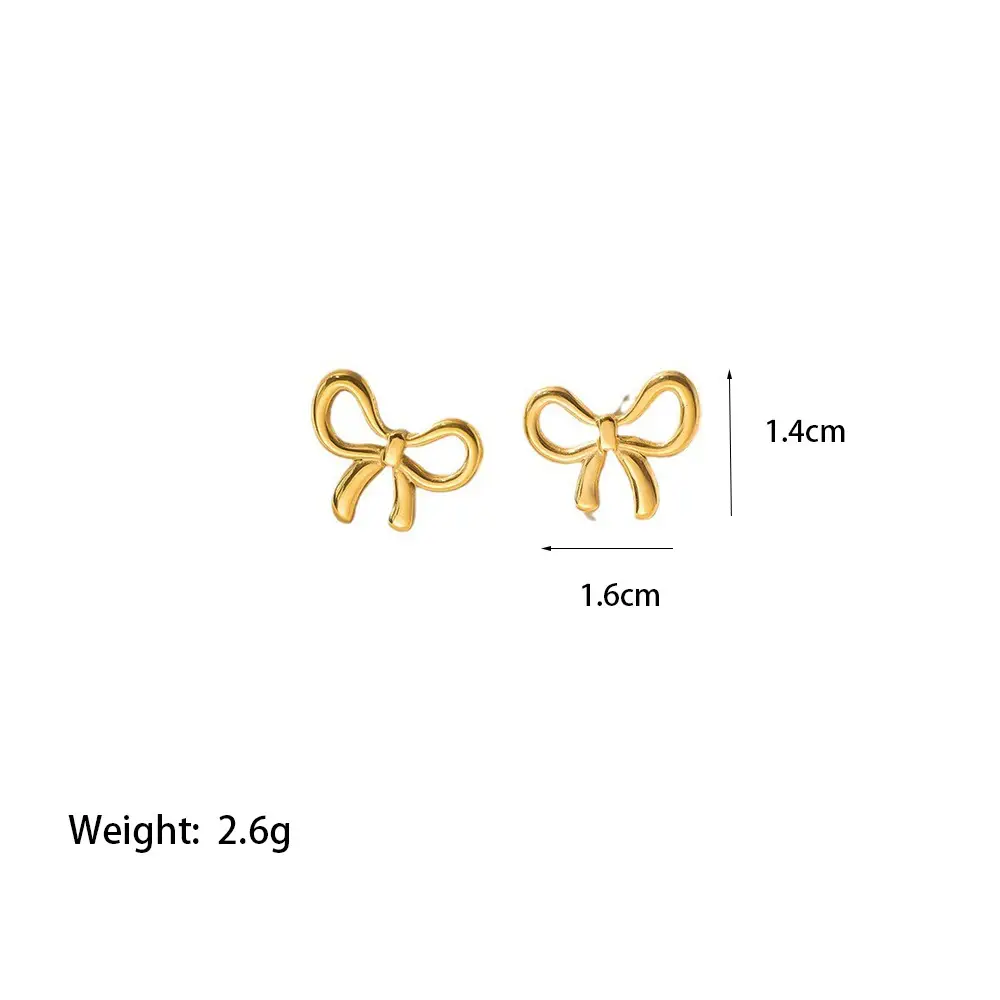 Gold Bow Tie Clavicle Necklace for Women — feature 7