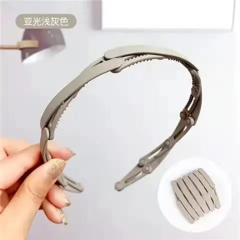 Retractable Toothed Hair Grooming Headband for Women - Image 8