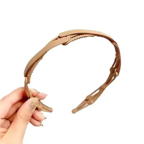 Retractable Toothed Hair Grooming Headband for Women - Image 10