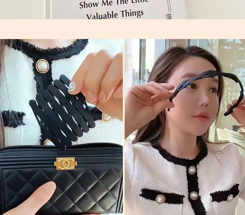 Retractable Toothed Hair Grooming Headband for Women — feature 3