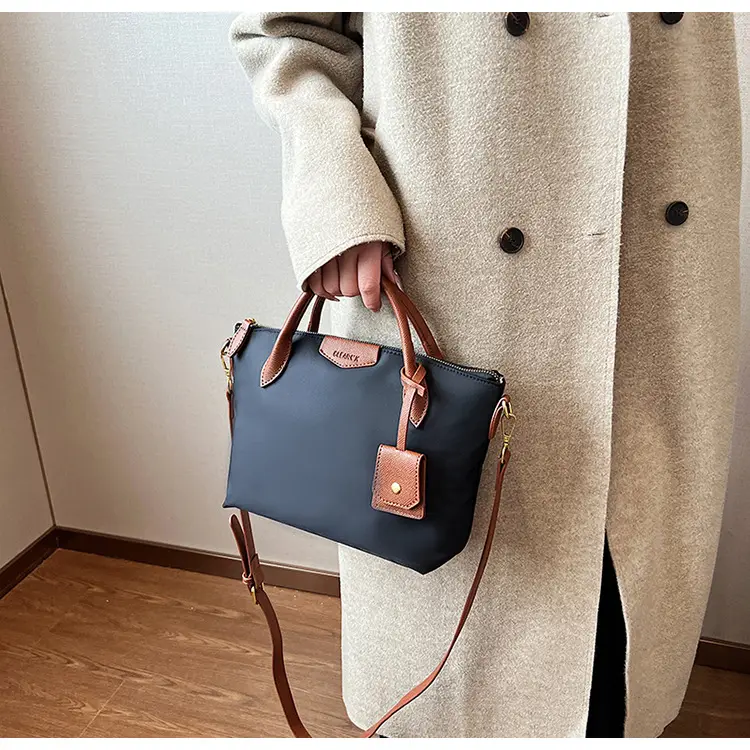 Women Crossbody Tote Bag Beige Nylon 2025 Spring — feature 19