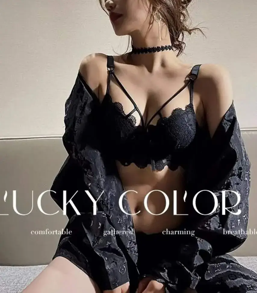 Red Lace Push Up Bra for Small Chest Anti Sagging — feature 2