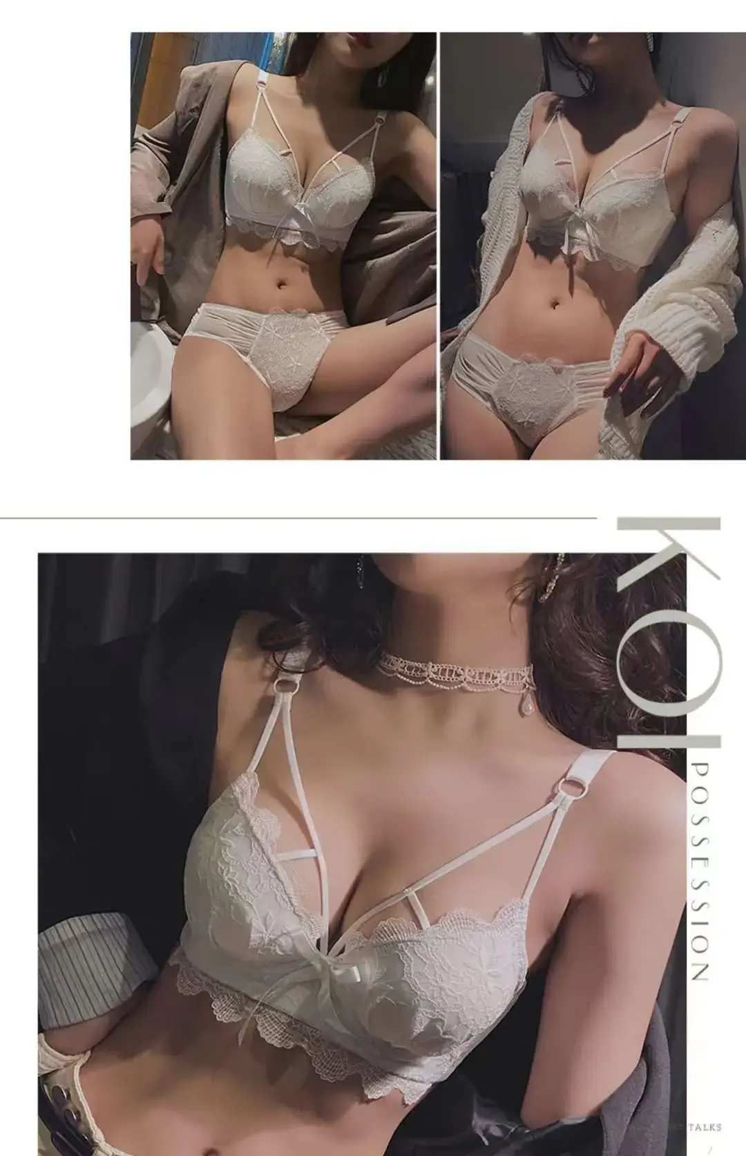 Red Lace Push Up Bra for Small Chest Anti Sagging — feature 25
