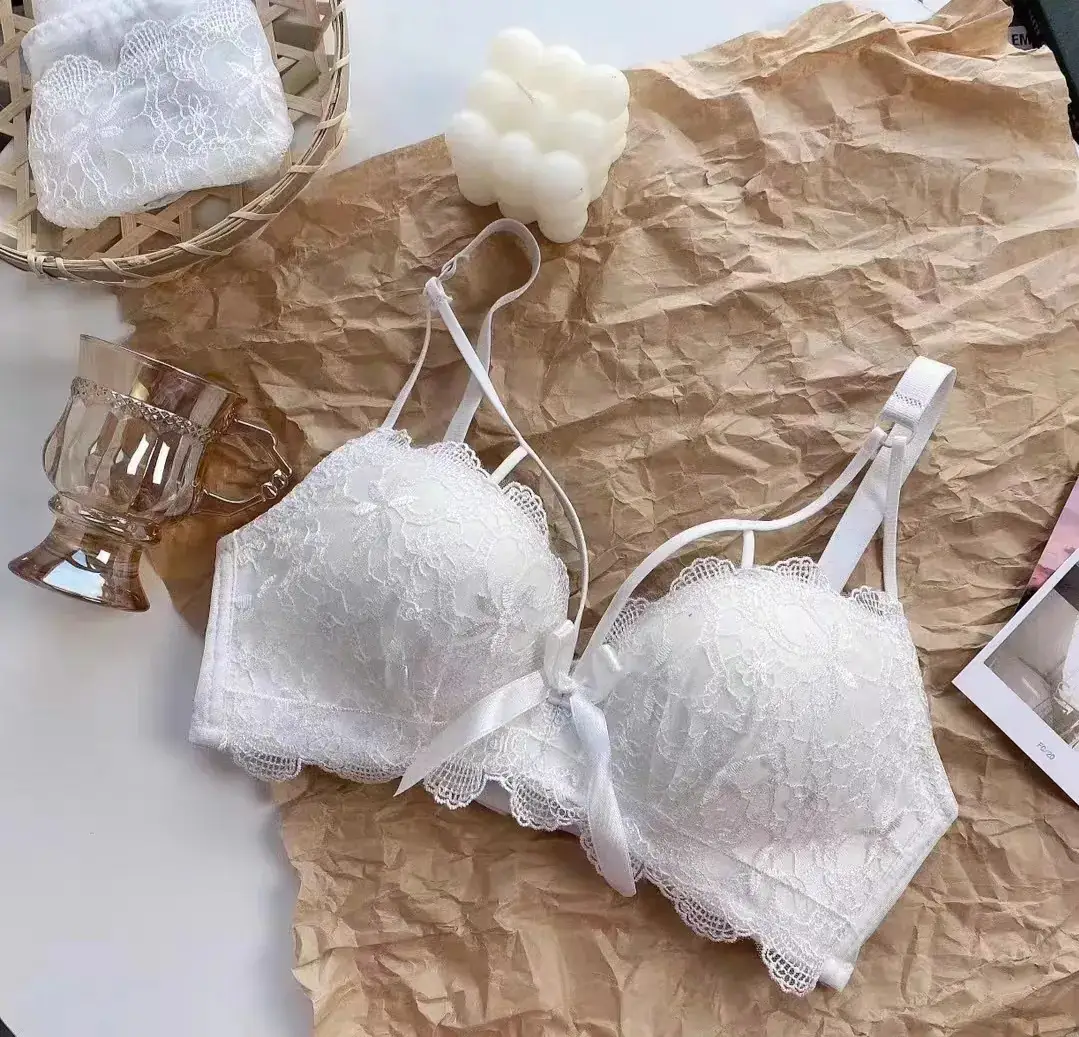 Red Lace Push Up Bra for Small Chest Anti Sagging — feature 31