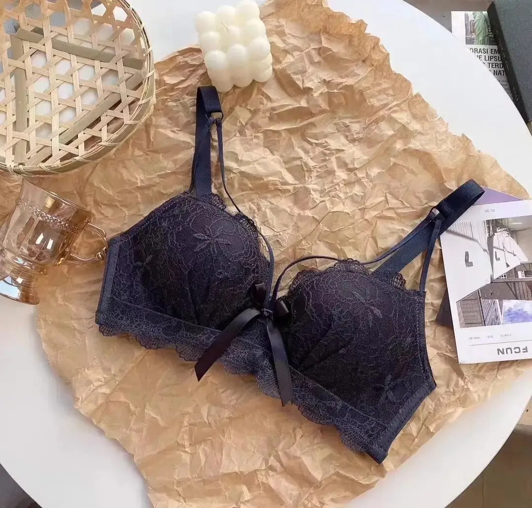Red Lace Push Up Bra for Small Chest Anti Sagging — feature 33
