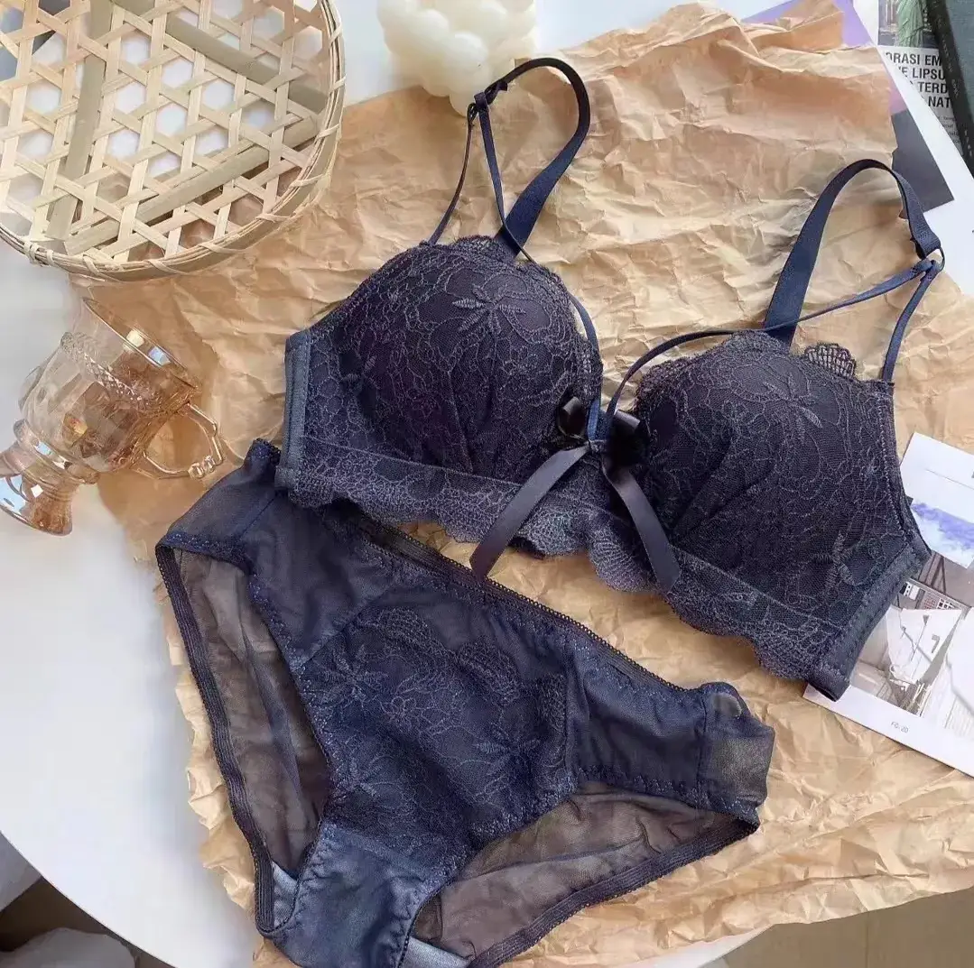 Red Lace Push Up Bra for Small Chest Anti Sagging — feature 34