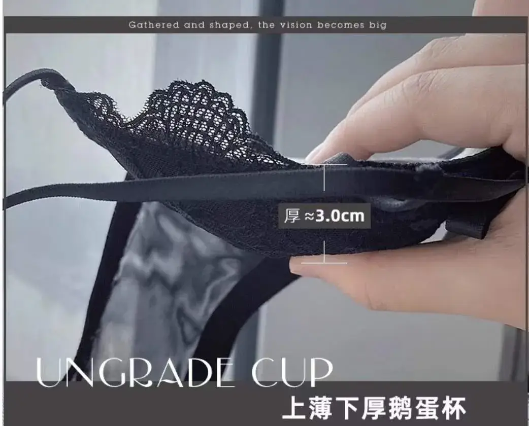 Red Lace Push Up Bra for Small Chest Anti Sagging — feature 7