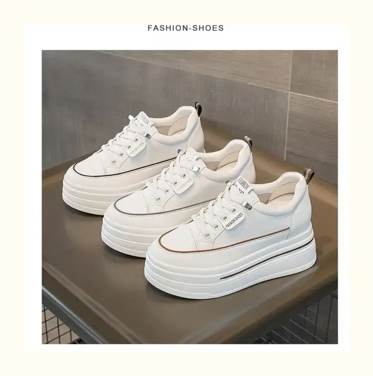 White Platform Sneakers for Women 2024 Spring — feature 7