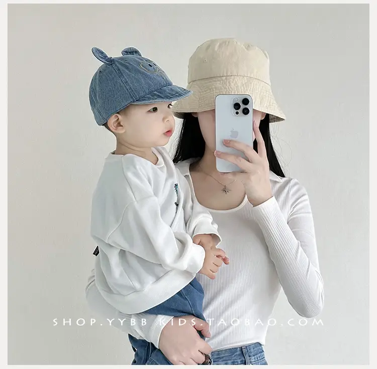 Kids Beanie Hat Blue Soft Briocephalus Beaded — feature 4