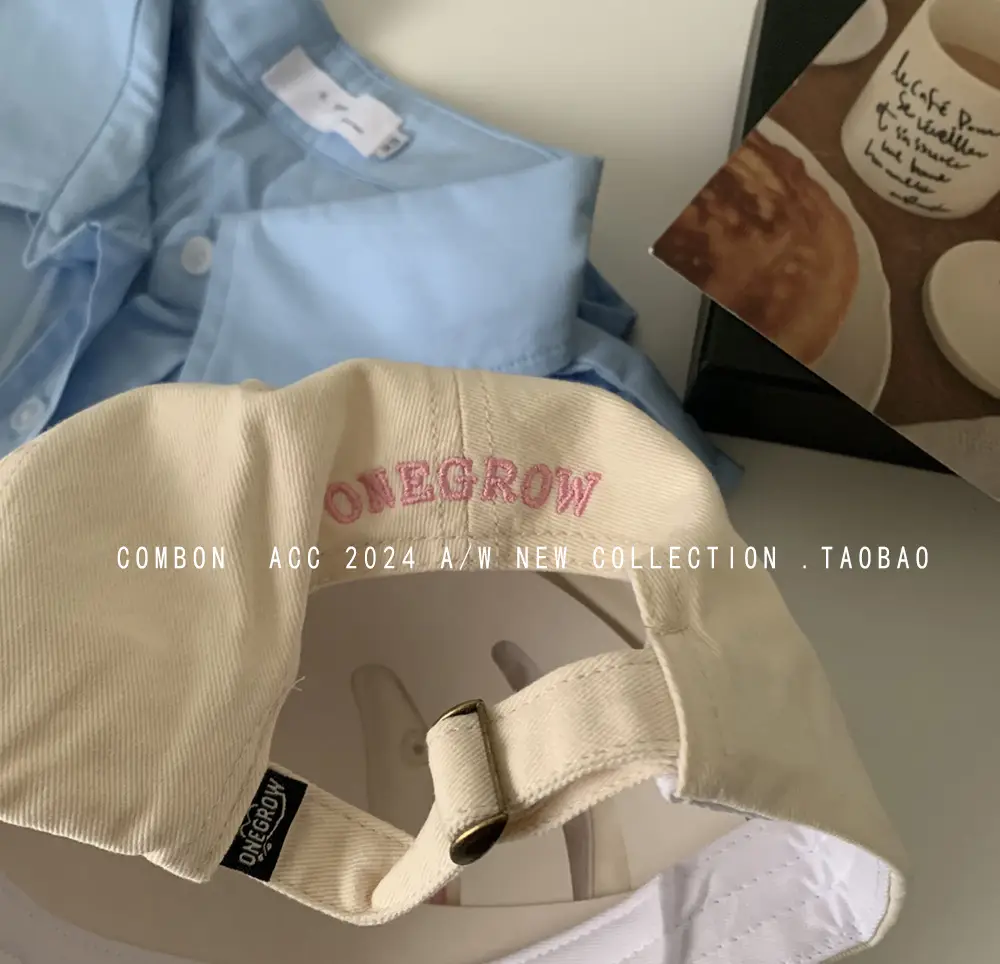 Pink Bow Embroidered Women's Baseball Cap — feature 9