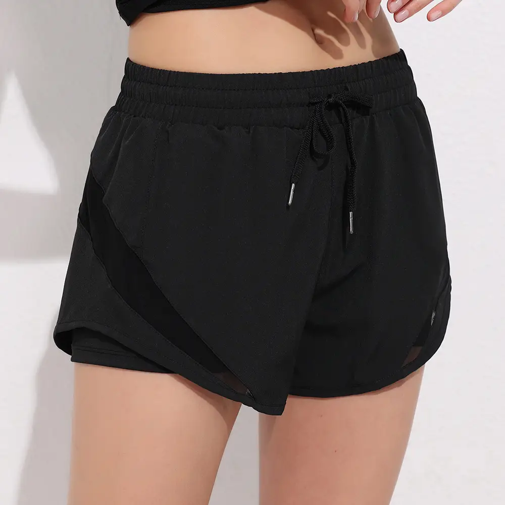 Women Running Shorts White 2024 Summer - Image 4