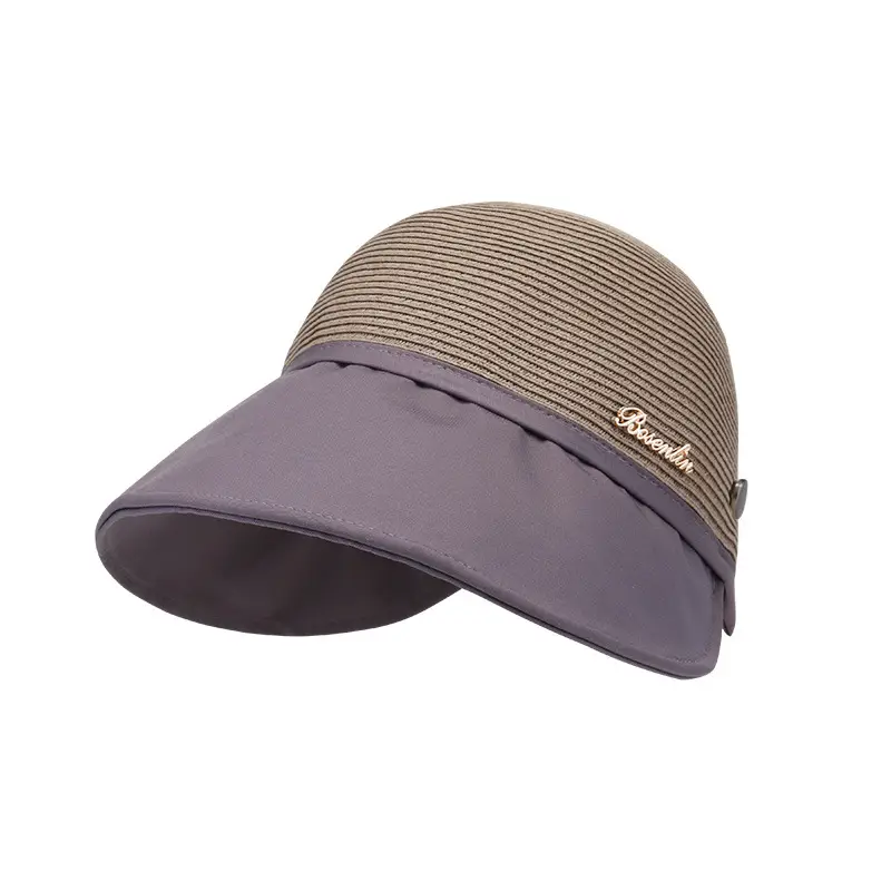 Women Black Mesh Sun Hat with Edge - Image 12