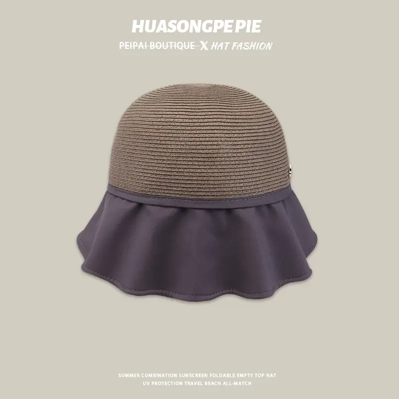 Women Black Mesh Sun Hat with Edge — feature 13