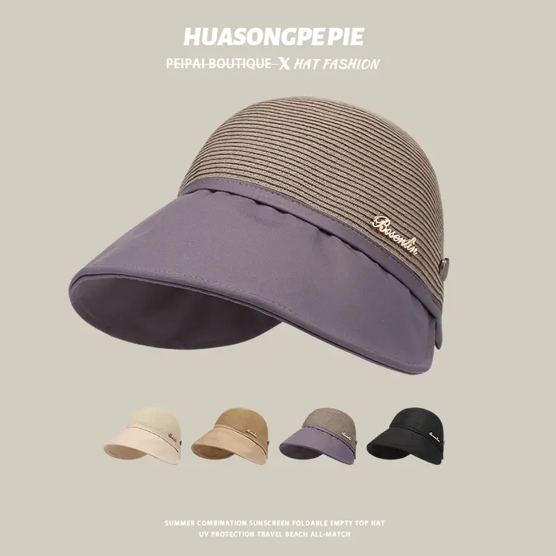 Women Black Mesh Sun Hat with Edge — feature 2