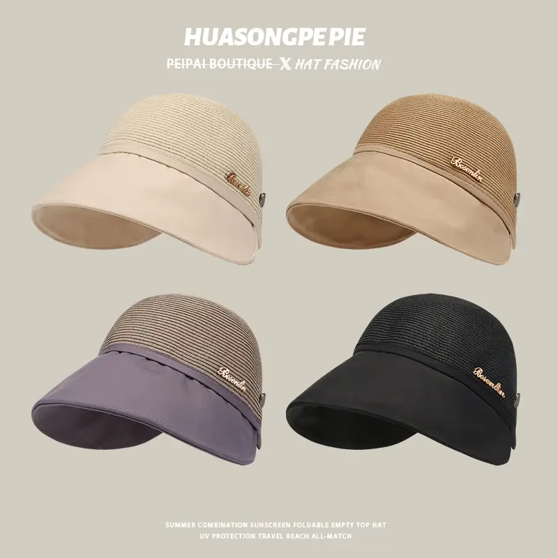 Women Black Mesh Sun Hat with Edge — feature 3