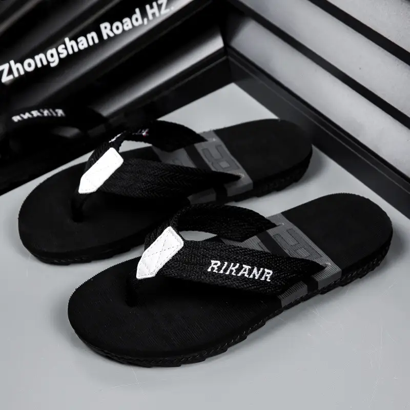 Flip-Flops for Men, Men's Flip-Flops, Beach Slippers, Casual Summer Trendy Non-Slip Personalized Outdoor Slippers