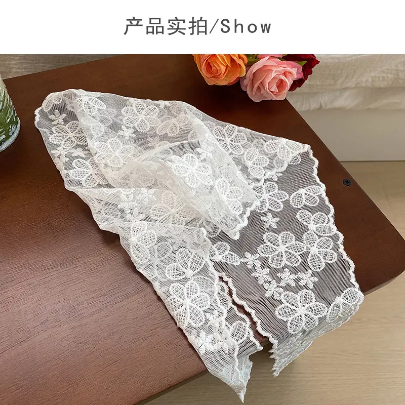 French Lace Headscarf Triangle Scarf for Women — feature 29