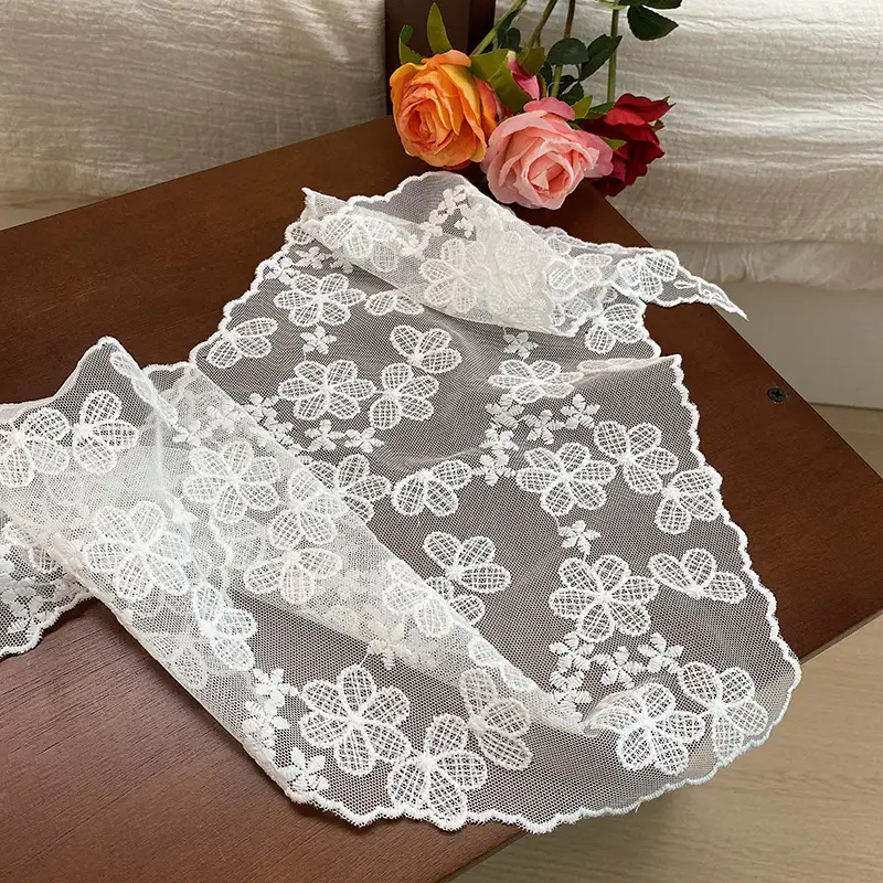 French Lace Headscarf Triangle Scarf for Women — feature 30