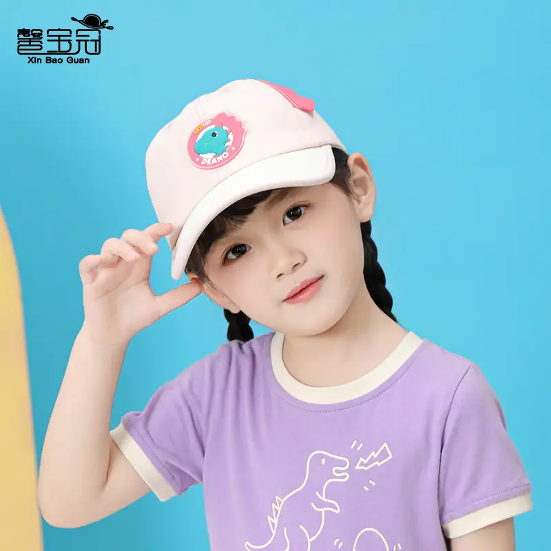 Kids Cartoon Cap Set Blue Pink Baseball Hats - Image 10