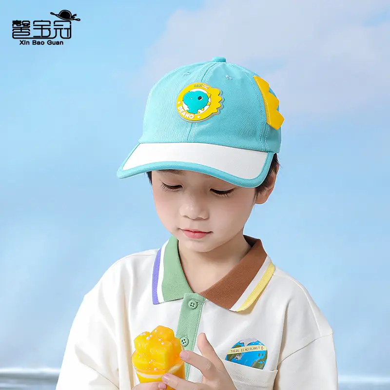 Kids Cartoon Cap Set Blue Pink Baseball Hats - Image 11