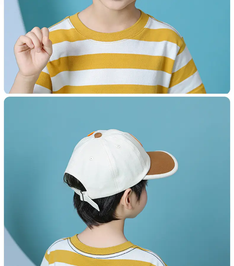 Kids Cartoon Cap Set Blue Pink Baseball Hats — feature 25