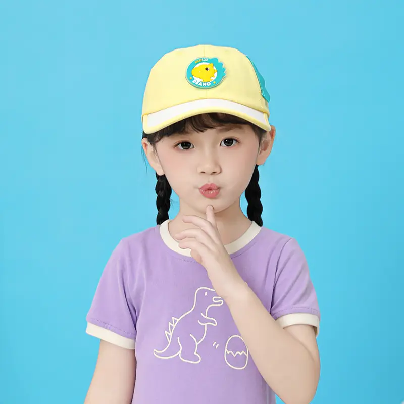 Kids Cartoon Cap Set Blue Pink Baseball Hats - Image 4