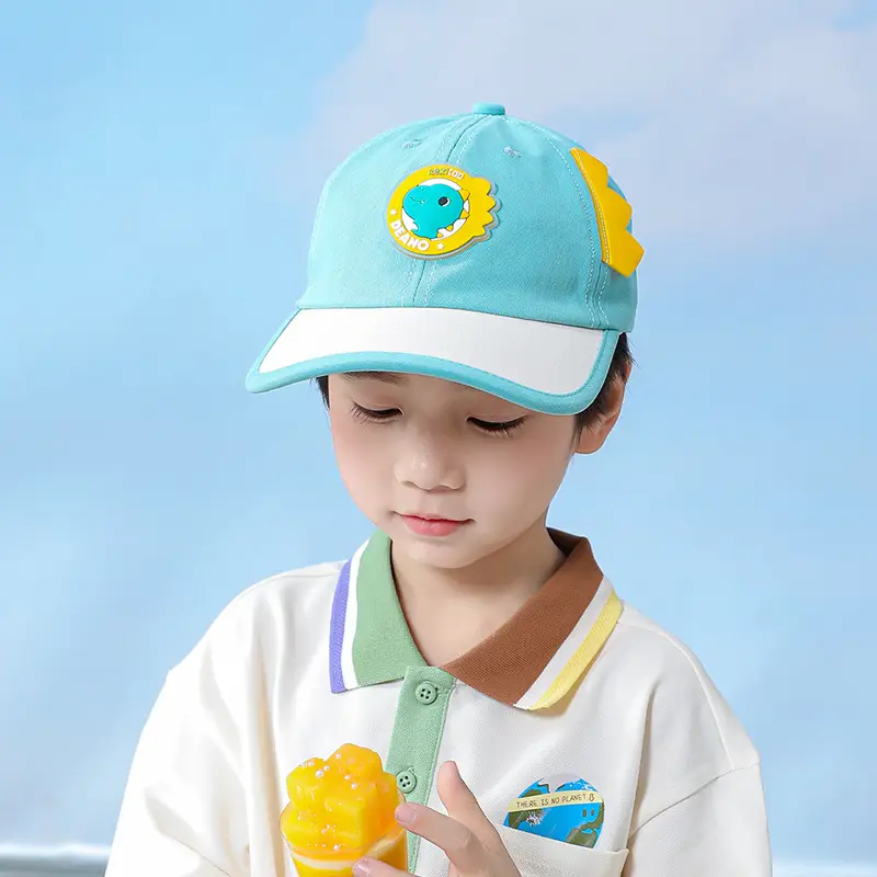 Kids Cartoon Cap Set Blue Pink Baseball Hats - Image 6