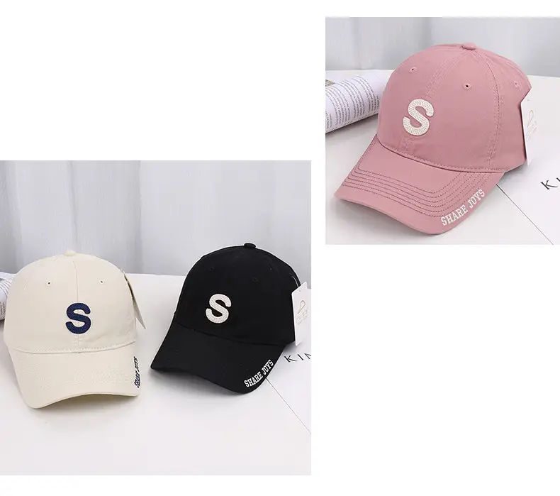 Korean Style Letter Embroidered Baseball Cap Women — feature 18