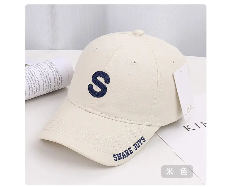 Korean Style Letter Embroidered Baseball Cap Women — feature 23