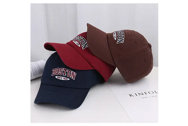 Boston Embroidered Women's Baseball Cap — feature 19