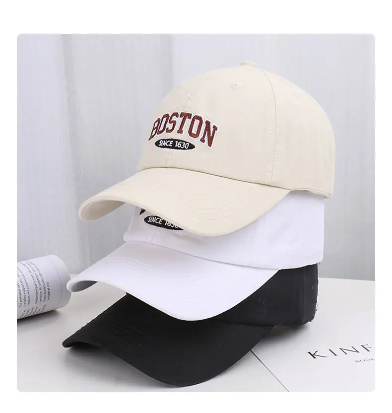 Boston Embroidered Women's Baseball Cap — feature 20