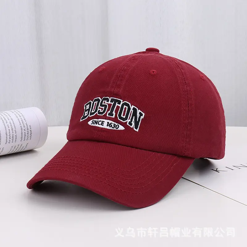 Boston Embroidered Women's Baseball Cap