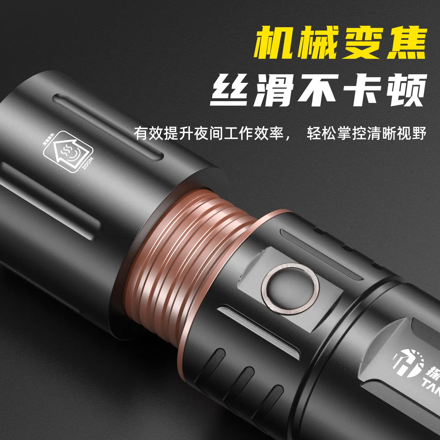 Cross-Border Rechargeable Flashlight with 3600mAh Battery - Image 5
