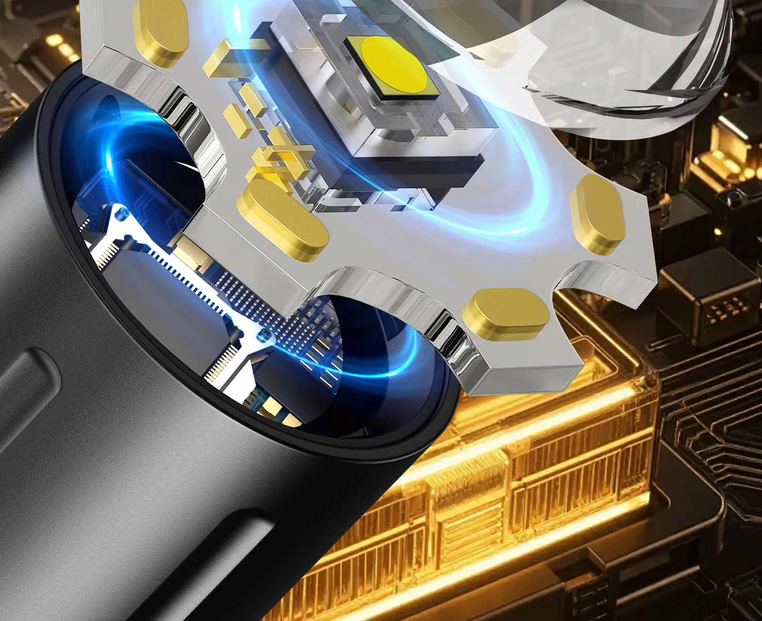 Cross-Border Rechargeable Flashlight with 3600mAh Battery β feature 6