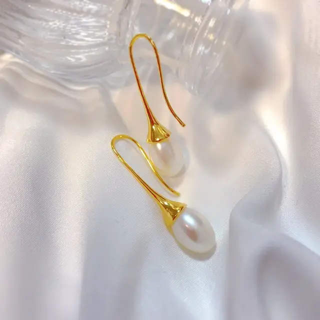 Real Pearl Earrings for Women Elegant Goddess All Match - Image 4