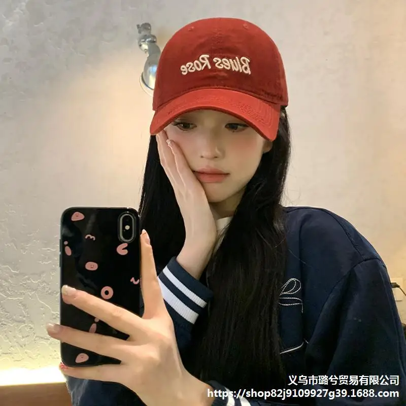 Korean Letter Cap Women Summer Sun Proof Beanie - Image 9