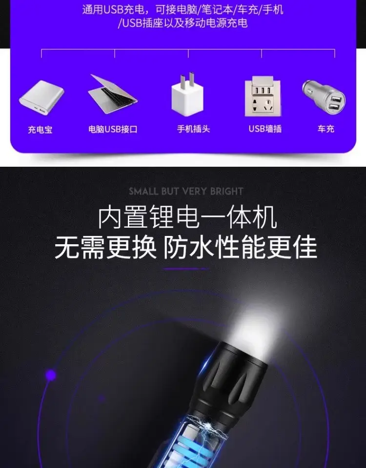 Rechargeable Outdoor Flashlight with Strong Light & Long Battery Life β feature 10
