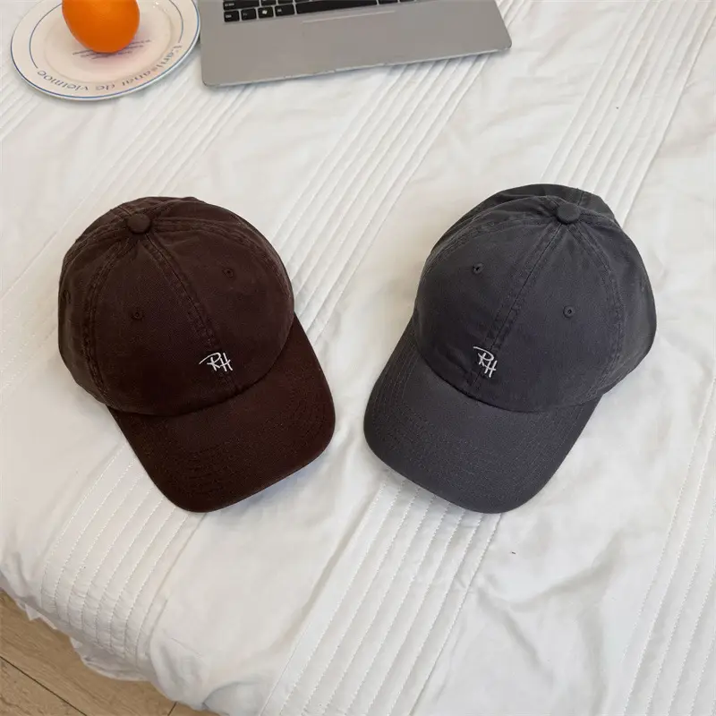 Men Navy Blue Baseball Cap with Embroidered Logo
