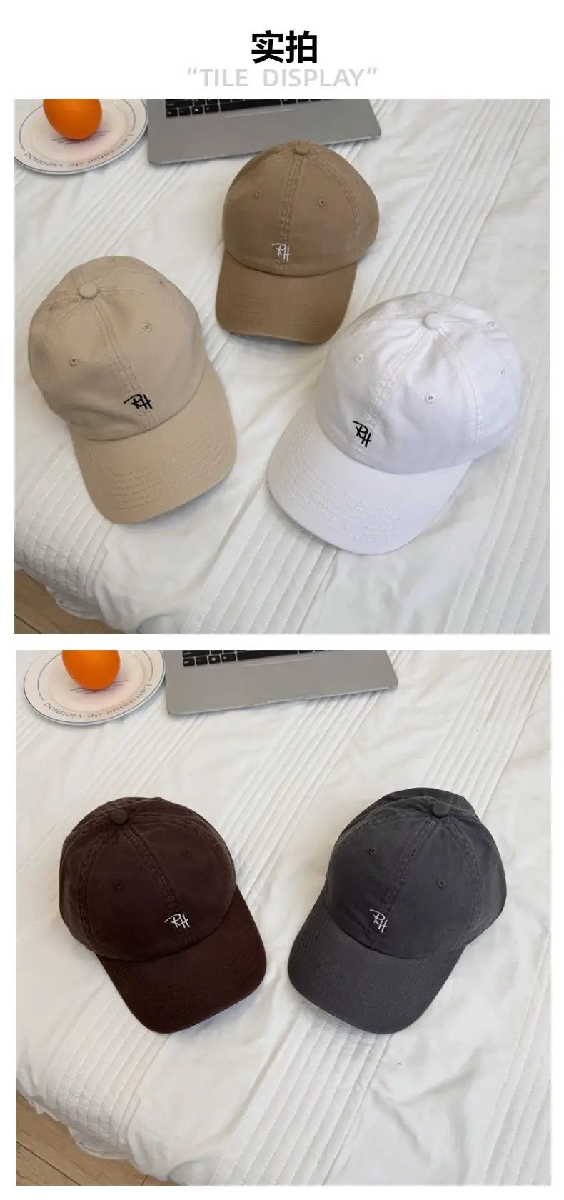 Men Navy Blue Baseball Cap with Embroidered Logo — feature 3