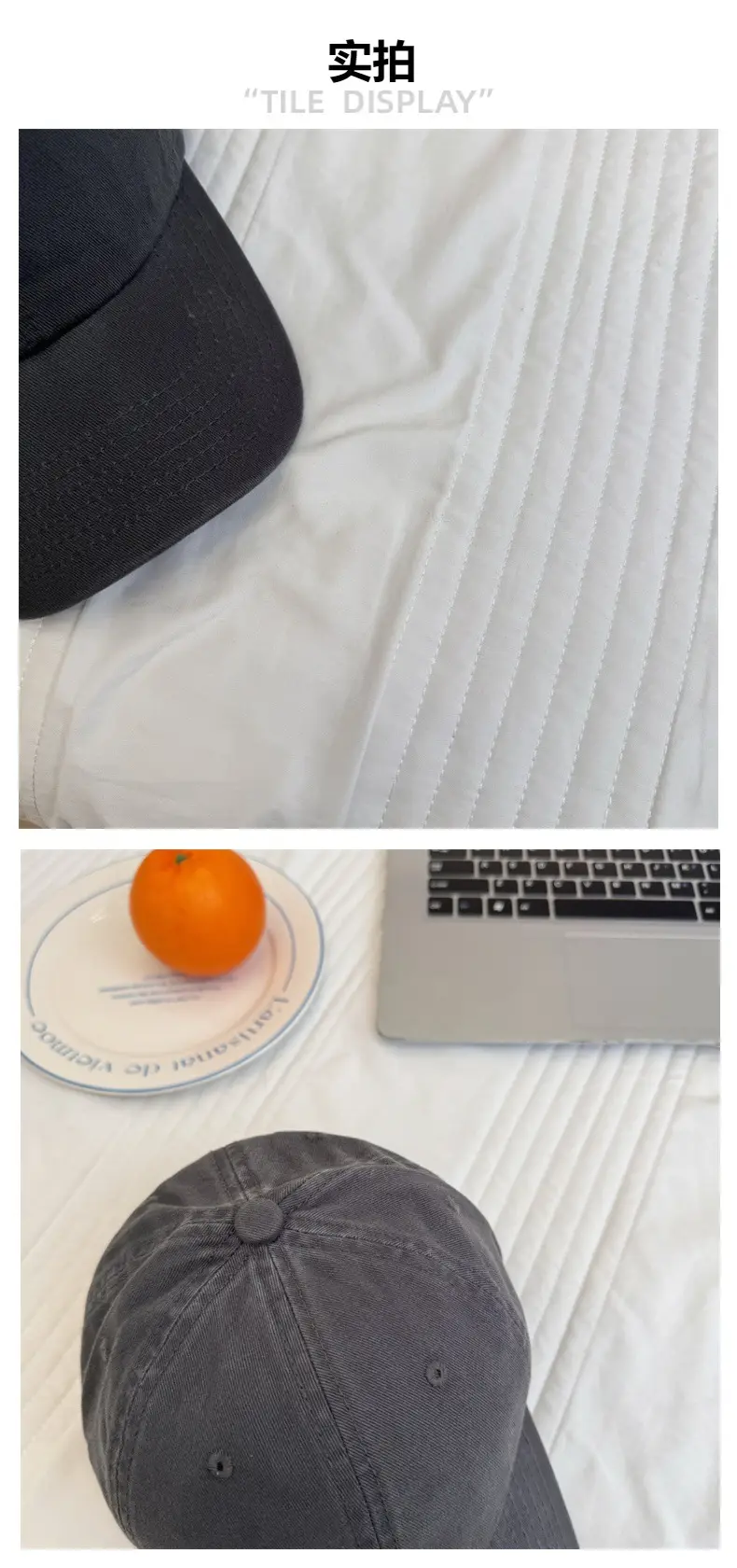 Men Navy Blue Baseball Cap with Embroidered Logo — feature 4