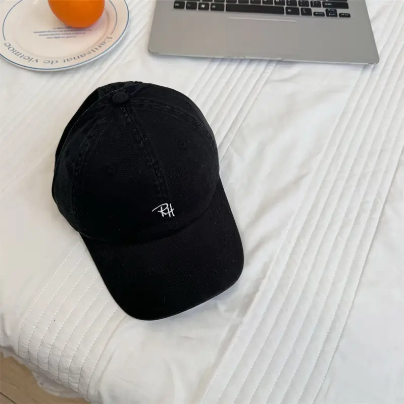 Men Navy Blue Baseball Cap with Embroidered Logo