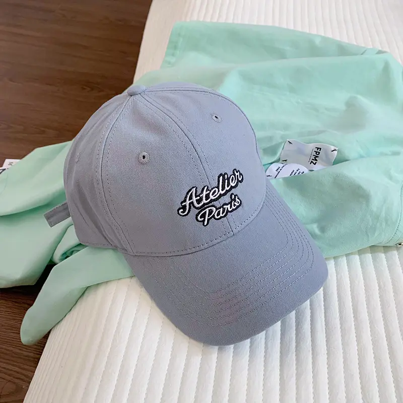 Glacier Blue Women's Embroidered Peaked Cap - Image 2